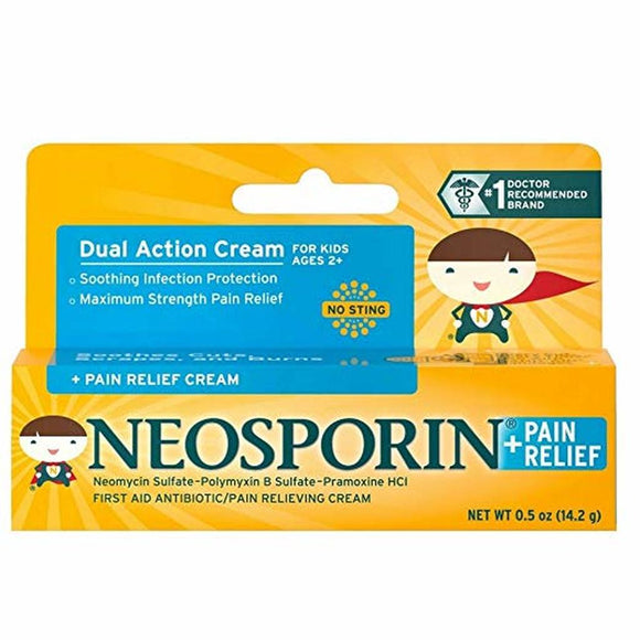 Neosporin Antibiotic And Pain Relieving Cream For Children - 0.5oz