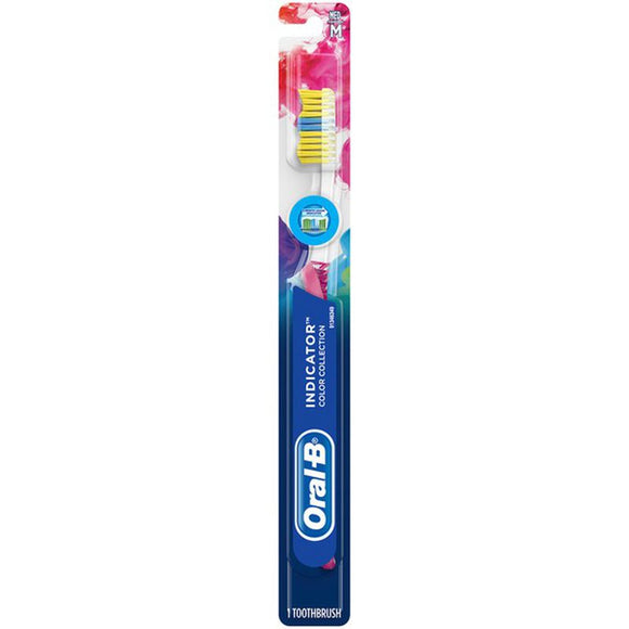 Oral-B Brand Indicator Color Collection Manual Toothbrush, Medium 清潔牙刷, 中硬毛刷