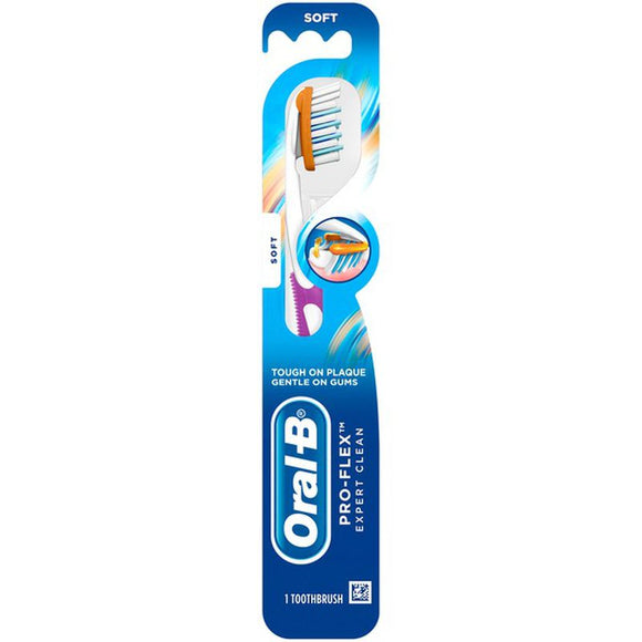 Oral-B Brand Pro-Flex Expert Clean Manual Toothbrush, Soft, 1 Pc  專業清潔牙刷，柔軟毛刷