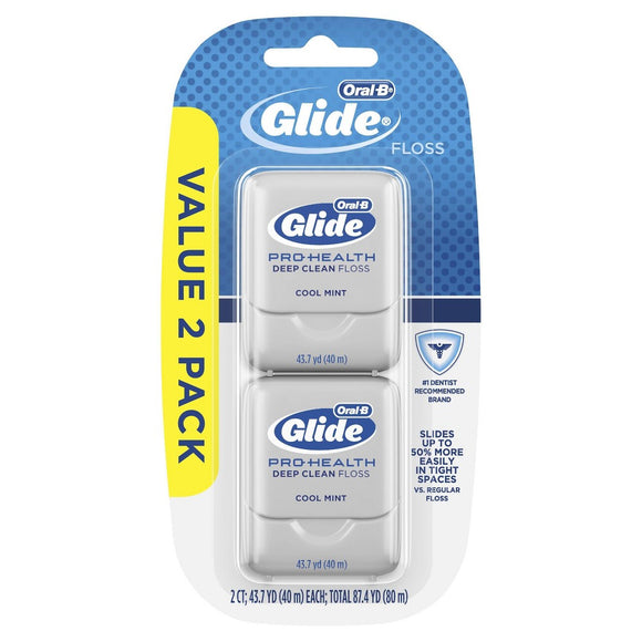 Oral-B Glide Pro-Health Deep Clean Dental Floss - Cool Mint - 2pk