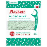 Plackers Brand Micro Mint Dental Floss Picks, 150 Count  微薄荷牙線叉