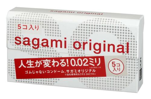 Sagami Original Brand 002 Condoms 5pcs Ultra Thin Condom 0.02mm Import Japan  002避孕套超薄避孕套0.02mm, 進口日本 5pcs