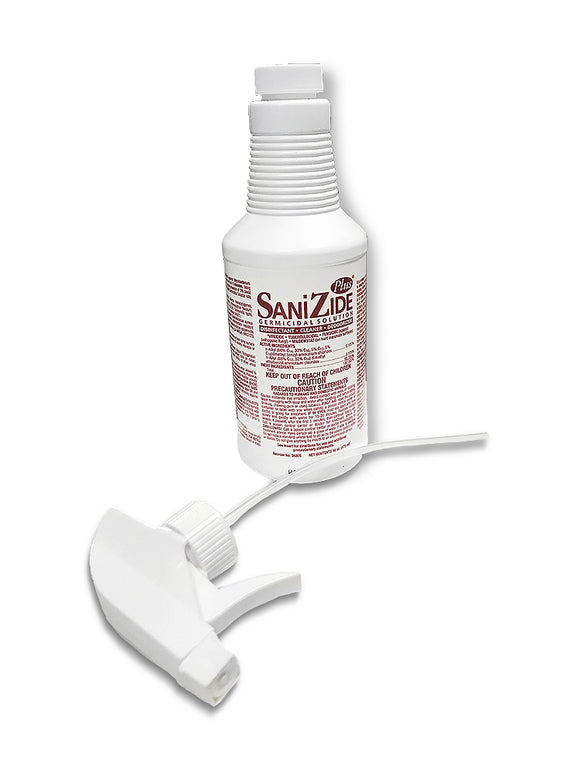 SaniZide Plus 16 OZ  Disinfectant Solution Spray PROFESSIONAL GRADE Sanitizer