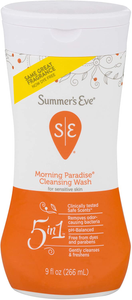 Summer's Eve Brand 5 in 1 Cleansing Wash, Morning Paradise For Sensitive Skin 9 Fl oz (266 mL)  5合1潔面乳, 適合敏感肌膚