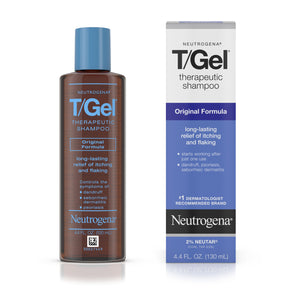 Neutrogena Brand T/Gel Therapeutic Shampoo, Original, Long-lasting Relief of Itching & Flaking 4.4 Fl oz (130 mL)  洗髮水, 持久止癢和剝落