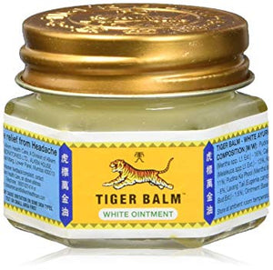 TIGER BALM WHITE REGULAR STRENGTH PAIN RELIEVING OINTMENT 虎標萬金油 白 18g