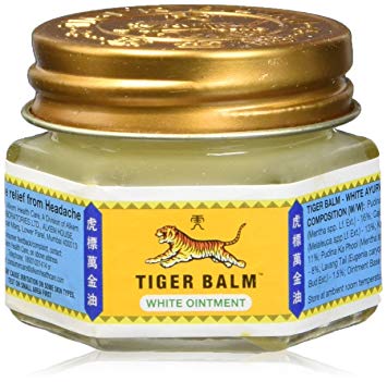 TIGER BALM WHITE REGULAR STRENGTH PAIN RELIEVING OINTMENT 虎標萬金油 白 18g