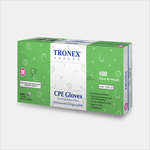 Tronex Brand Cast Polyethylene Gloves, X-Small, Food Safe #2385-05  手套, 一次性, 用於食品和食品處理, 加小號