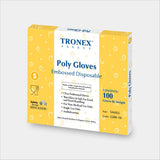 Tronex Brand PE Disposable Gloves, Economic Choice, Powder-Free, Latex Free, Food Safe, Clear, Small (Box of 100)  PE一次性手套，經濟選擇，無粉，無乳膠，食品安全，透明，小號（100盒）