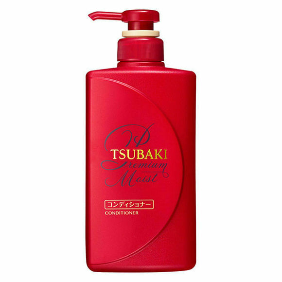 Shiseido TSUBAKI Brand Premium Moist Conditioner Hair Conditioner Pump 490ml  資生堂 TSUBAKI 優質保濕護髮素 490ml