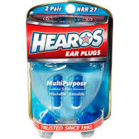 Hearos Brand Multi-Purpose Series Ear Plugs, 27 Decibels, 2 Pair+Free Case  耳塞, 多功能係列, 降噪等級 27分貝, 2對, 附加保護套