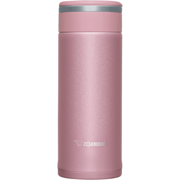 Zojirushi Brand Stainless Steel Mug with Tea Leaf Filter-11oz-Pink Champagne SM-JTE34P   象印不銹鋼杯帶茶葉過濾器-11oz-粉紅色香檳SM-JTE34P