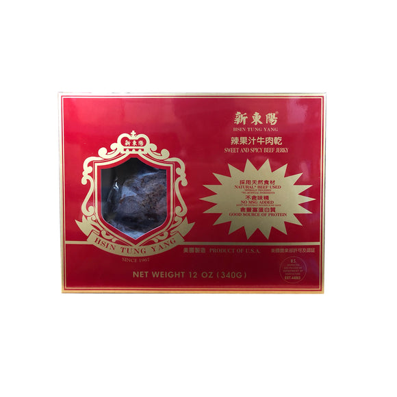 Hsin Tung Yang Brand Sweet & Spicy Beef Jerky 12 oz (340g)  新東陽 辣果汁牛肉乾 12安士 (340克)
