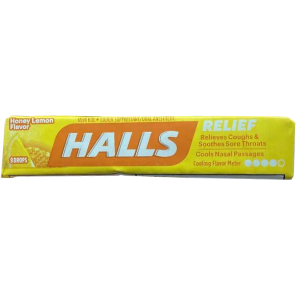HALLS STICKS HONEY-LEM 9S