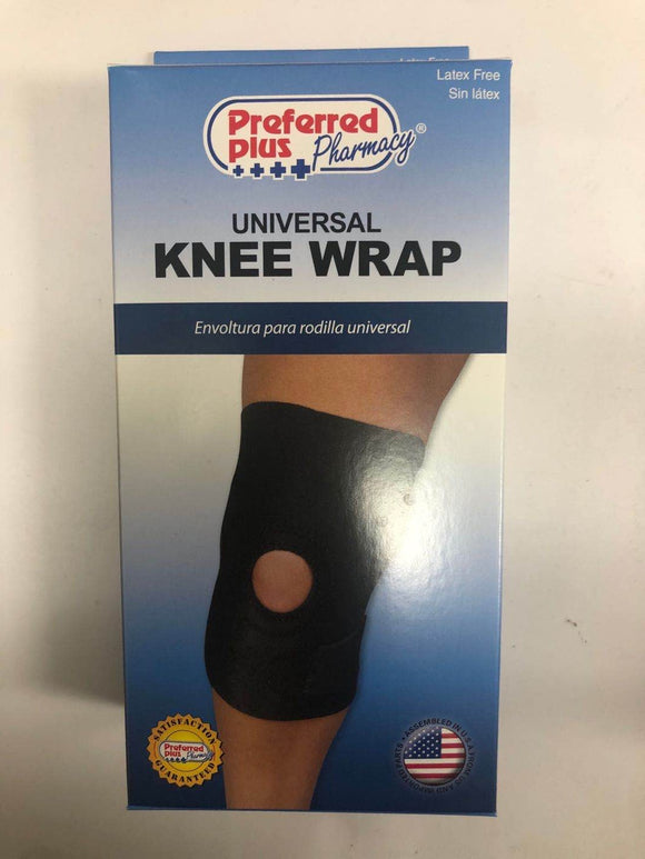 Preferred Plus Pharmacy Brand Universal Knee Wrap, Latex Free 可调节护膝带,  不含乳膠