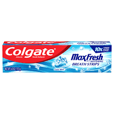 Colgate Max Fresh Toothpaste with Mini Breath Strips, 7.6 oz. - Cool Mint