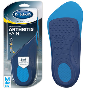 Dr. Scholl's Pain Relief Orthotics for Arthritis Pain for Men, 1 Pair, Size 8-12  男士 疼痛缓解矫正鞋垫 尺寸8-12