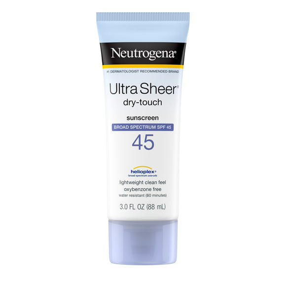 Neutrogena Ultra Sheer Dry-Touch SPF 45 Sunscreen Lotion, 3 fl. oz 露得清防晒乳 spf 45