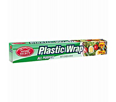 Home Select Brand Plastic Wrap, All Purpose, 100 FT x 12 IN  食物保鮮膜