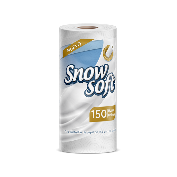 Snow Soft, 150 Paper Towels 4.9x11 IN (1 Roll)  150張擦手紙巾(卷裝)