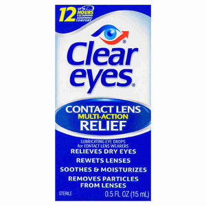 Clear Eyes多效舒缓滋润隐形眼镜专用滴眼液 15ml