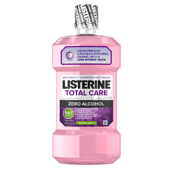 Listerine Total Care Anticavity Mouthwash, Fresh Mint - 16.9 fl oz bottle