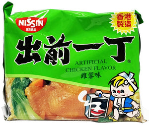 NISSIN RAMEN NOODLE CHICKEN FLAVOR 鸡蓉味出前一丁