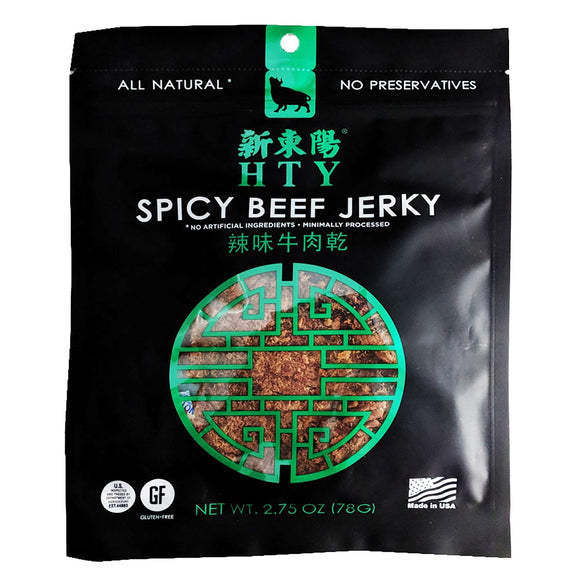 HTY Brand Spicy Beef Jerky 2.75 oz (78g)  新東陽 辣味牛肉乾 2.75安士 (78克)