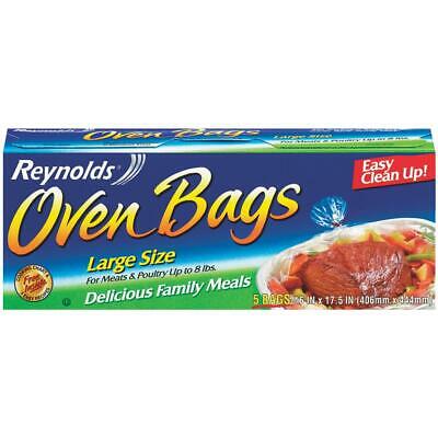 Reynolds Brand Oven Bags, Large Size for Meats & Poultry (up to 8 Lbs) 16x17.5in, 5 Bags  烤箱烹飪袋