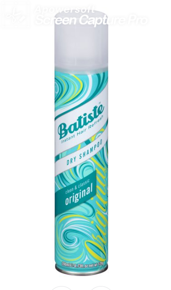 Batiste Dry Shampoo Original (6.73 fl oz)  Batiste 乾洗洗髮噴霧劑, 原味