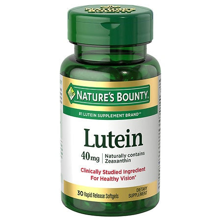 Natures Bounty Lutein, 40 mg, Rapid Release Softgels - 30 softgels