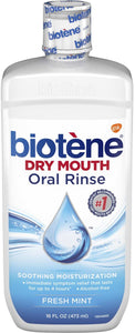 Biotene Brand Dry Mouth Oral Rinse, Fresh Mint 16 oz (473 mL)  漱口水, 薄荷味