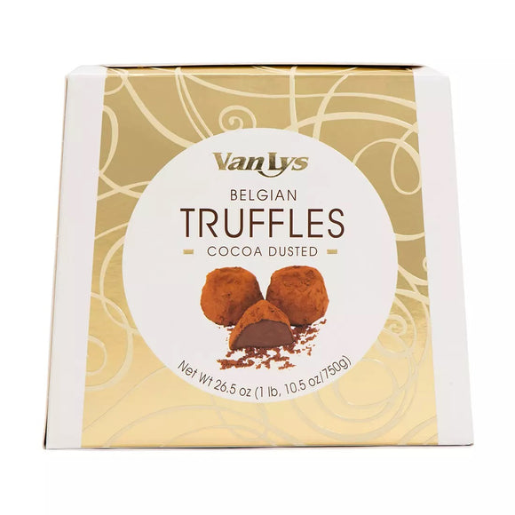 Van Lys Brand Belgian Cocoa Dusted Truffles, 26.5 oz.  比利時可可粉松露(巧克力) 26.5 安士