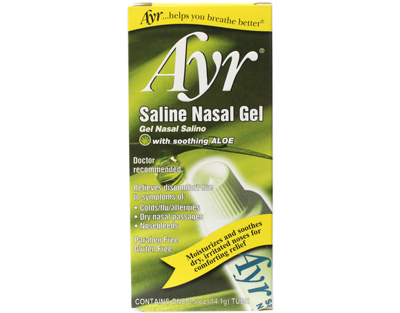 Ayr Brand Saline Nasal Gel 0.5 oz (14.1g) Each 艾尔生理盐水鼻腔凝胶