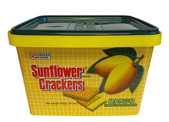 Sunflower Crackers Mango Flavor Cream Sandwich 800g 向日葵牌芒果味夹心饼干