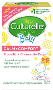 Culturelle Brand Baby Calm+Comfort, Probiotic+Chamomile Drops, For 0-12 months,  0.29 fl oz (8.5mL)  婴儿版 益生菌 0-12个月 8.5ml