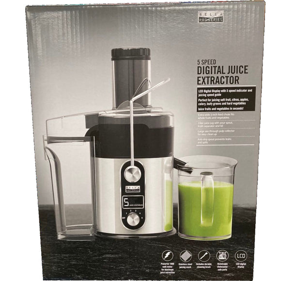 BELLA; 5 SPEED DIGITAL JUICE EXTRACTOR (Model 90094)