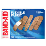 JJ BAND-AID FLEX FAB ASORTD 100S