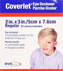 Coverlet Brand Eye Occlusor, Regular 2x3 in. (5x7.6cm) 20 Pieces  护眼贴 (遮眼贴) 20片