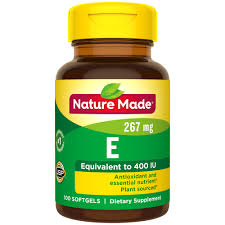 Nature Made Plant Sourced Vitamin E 267 mg (400 IU) d-Alpha Softgels 100.0 each 维生素E 267 mg（400 IU）100粒软胶囊装