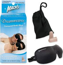 Mack's (Dreamweaver) Brand Contoured Sleep Mask, 1 Sleep Mask+1 Pair Earplugs  睡眠眼罩+泡沫耳塞一副