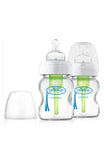 Dr. Brown's Brand Options Glass Baby Bottles 2pk, 5 oz, Clear  嬰兒奶瓶, 寬口玻璃 5 oz, 2個