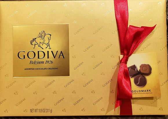 Godiva Belgium Goldmark Assorted Chocolate (10.7 oz) Gift Box (#12/2020)  什錦巧克力 (禮盒裝)