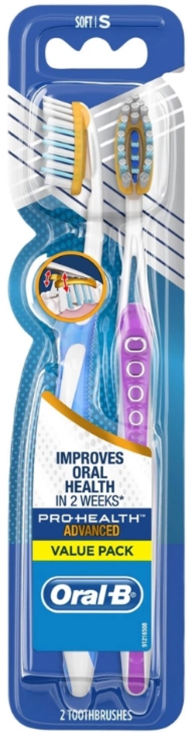 Oral-B Pro-Health Clinical Pro-Flex Soft Toothbrush*2  专业健康牙刷 软毛 2只装
