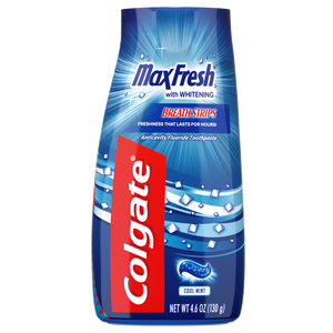 Colgate Brand Max Fresh Liquid Gel 2-in-1 Toothpaste and Mouthwash, Cool Mint, 4.6 oz (130g)  高露洁, 2合1漱口水啫喱牙膏