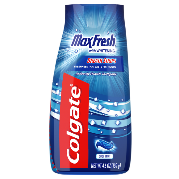 Colgate Brand Max Fresh Liquid Gel 2-in-1 Toothpaste and Mouthwash, Cool Mint, 4.6 oz (130g)  高露洁, 2合1漱口水啫喱牙膏