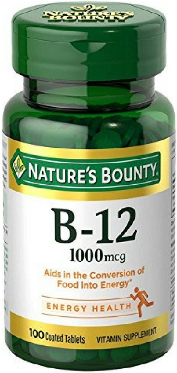 Nature's Bounty Vita min B-12 1000 mcg Tablets 100 ea 维生素B12 100粒装