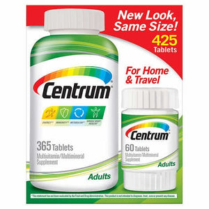 Centrum Adults Multivitamin (365 + 60 Tablets) 425 Tablets