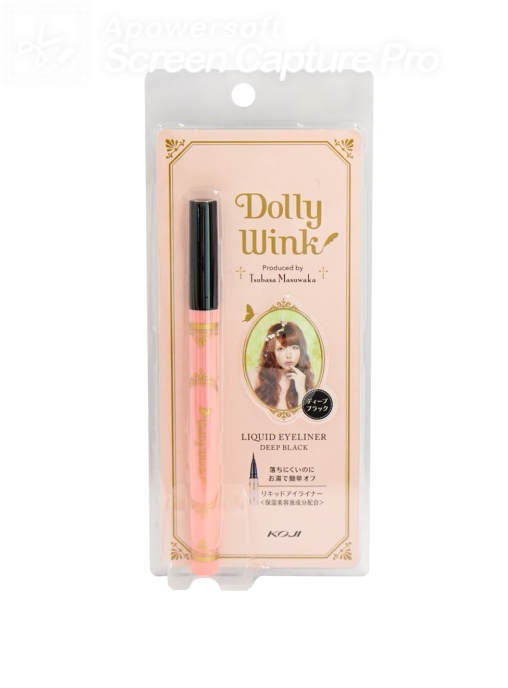 Koji, Dolly Wink Brand Liquid Eyeliner, Deep Black (0.2 fl oz)  眼線液, 深黑色 (7 ml)