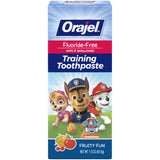 Orajel Kids Paw Patrol Fluoride-Free Training Toothpaste Fruity Fun - 1.5oz